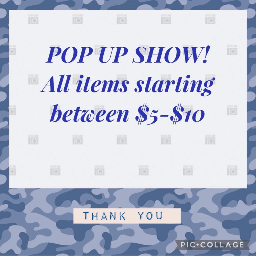 Pop up show starts at 12:30PM 6/16/23